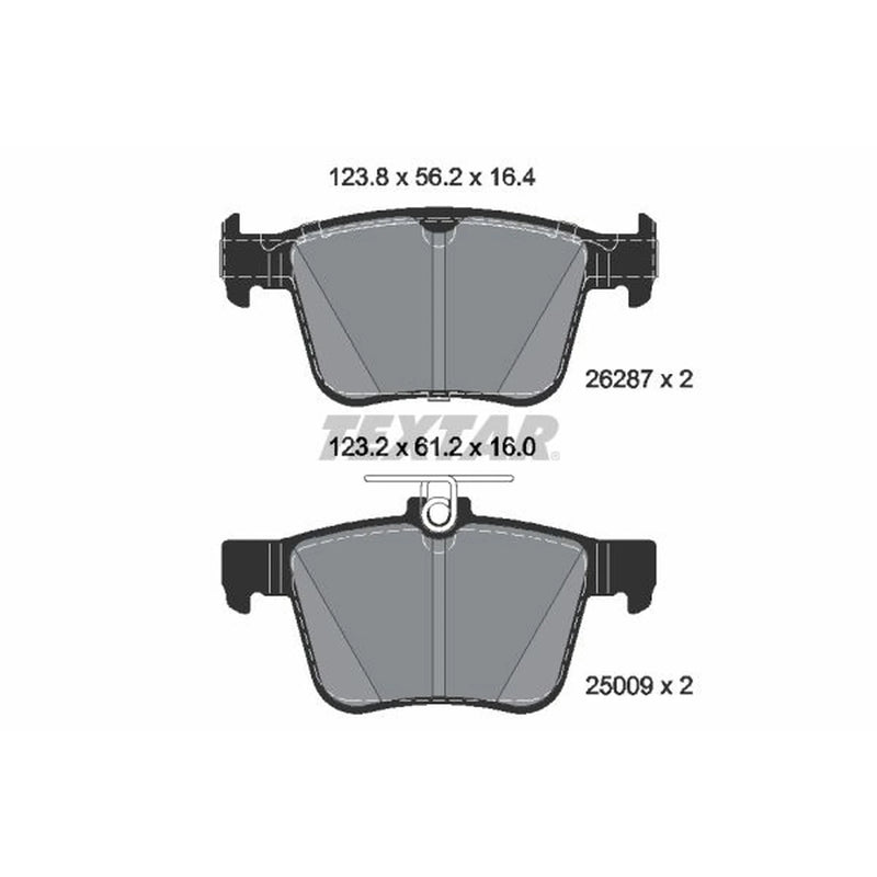 Textar Rear Brake Pad Set 2628701