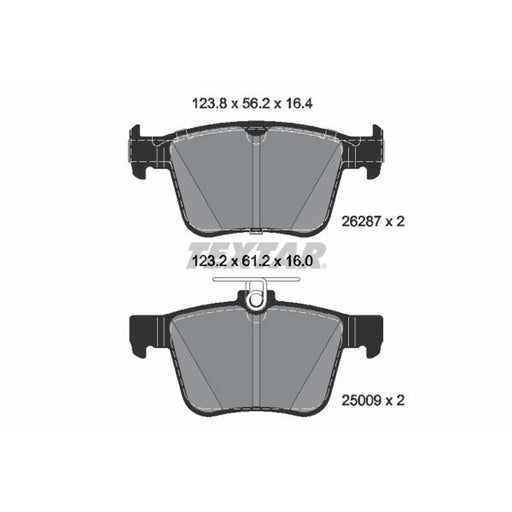 Textar Rear Brake Pad Set 2628701