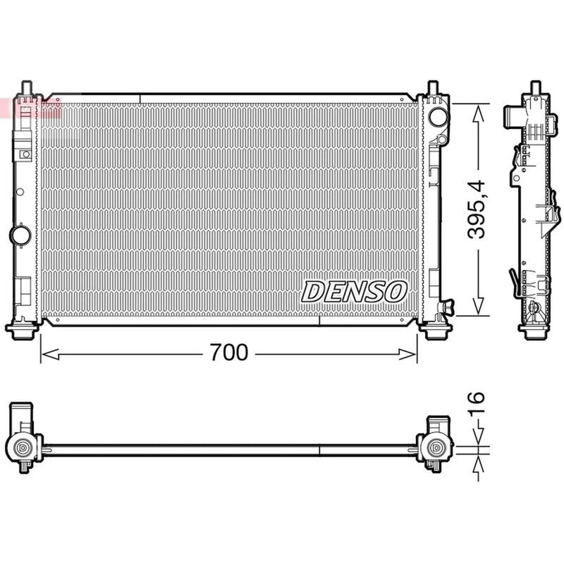 Denso Engine Radiator DRM06039