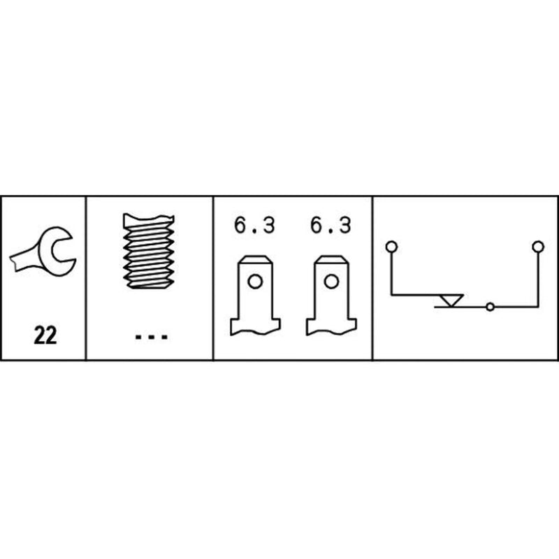 Hella Brake Light Switch 6DF 003 263-071