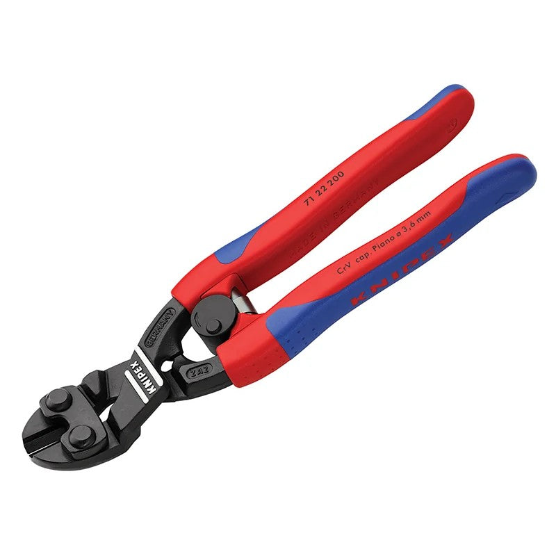KNIPEX 71 22 200 CoBolt® Compact Bolt Cutters Multi-Component Grip 200mm