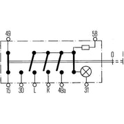 Hella Hazard Warning Light Switch Connectors 6HF 003 916-011