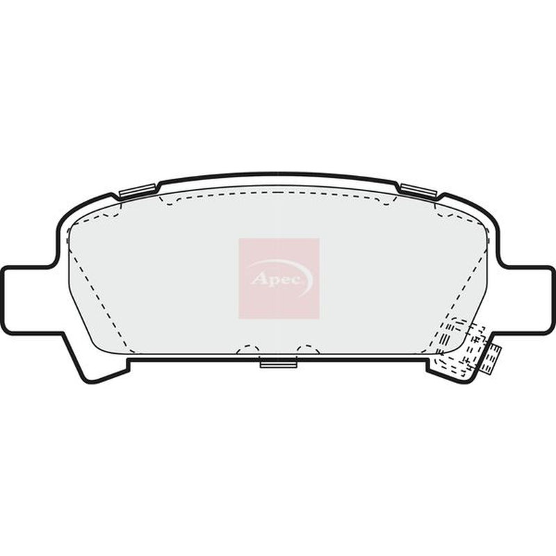 Apec Rear Brake Pad Set PAD1143