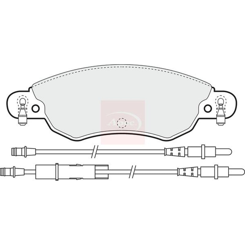Apec Front Brake Pad Set PAD1281
