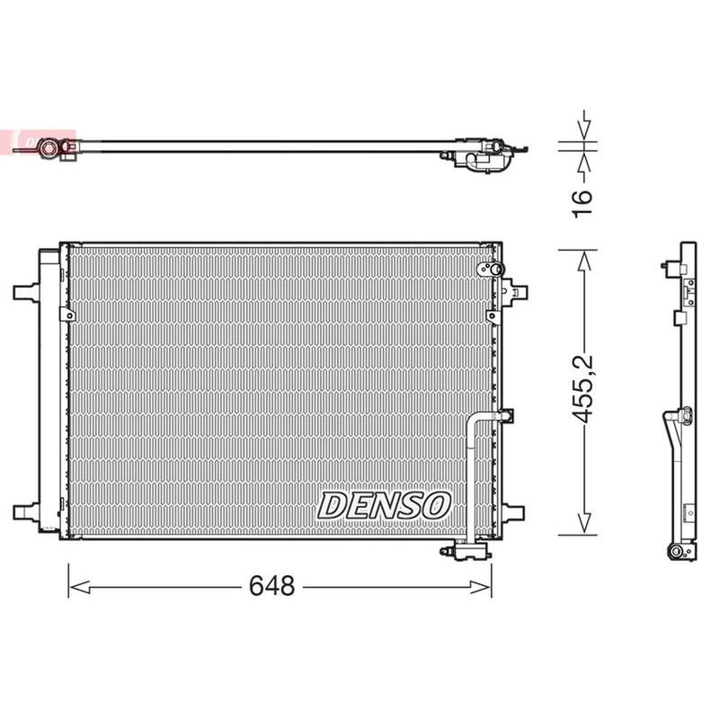 Denso Air Conditioning Condenser DCN02042