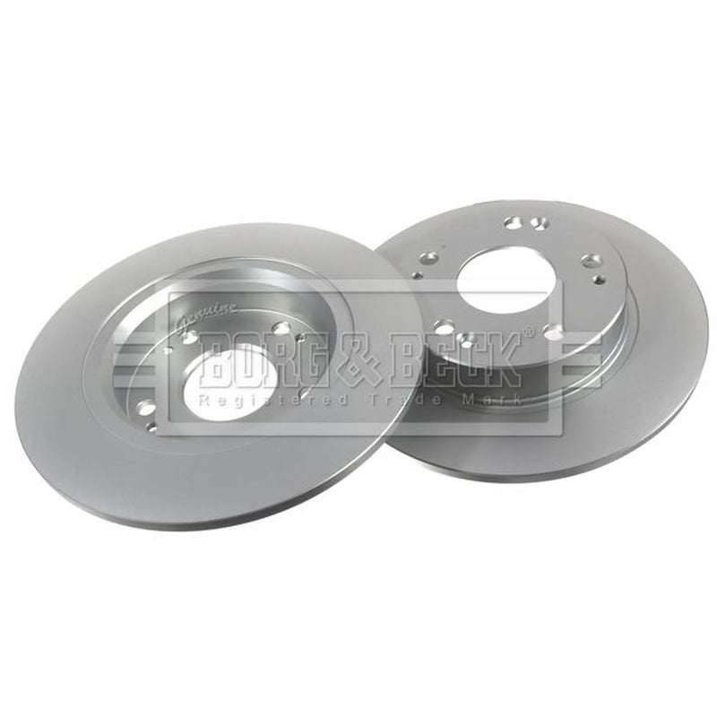 Borg & Beck 2 x Solid Rear Brake Discs BBD4598
