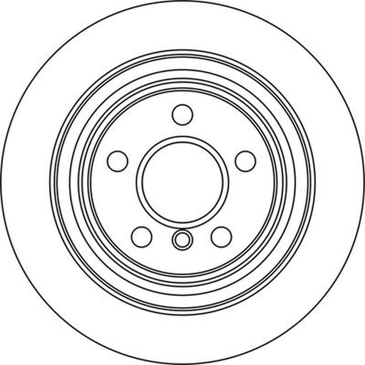 Abtex 2 x Vented Rear Brake Discs BD2194V