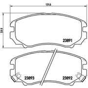Brembo 4 x Front Brake Pad Set P30018