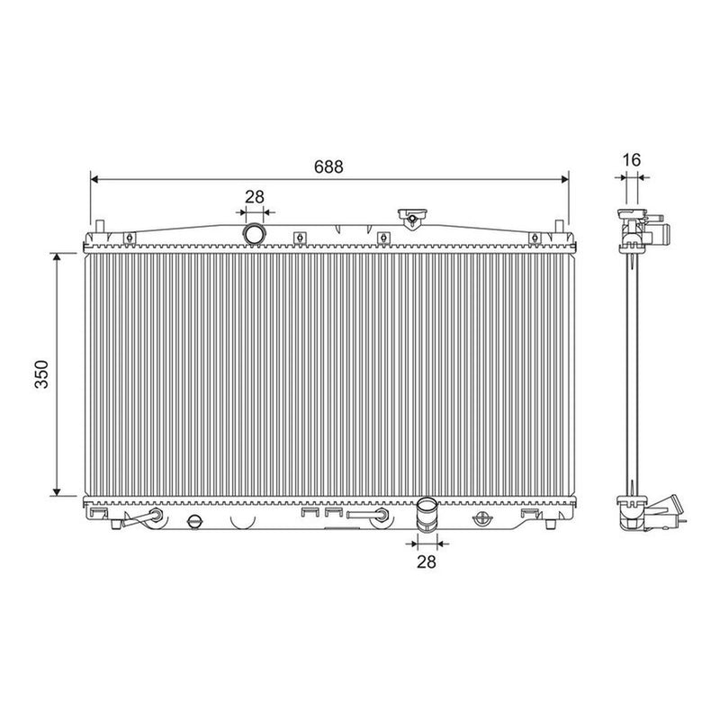 Valeo Engine Radiator 701315