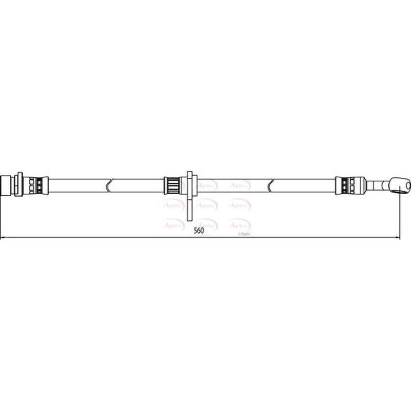 Apec Brake Hydraulic Hose Line Front Right HOS3991