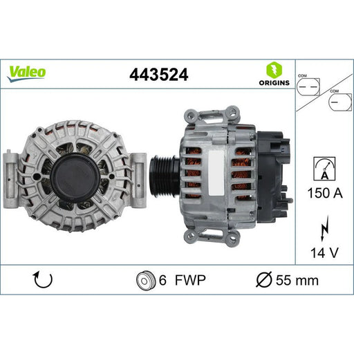 Valeo Car Alternator 12V 443524