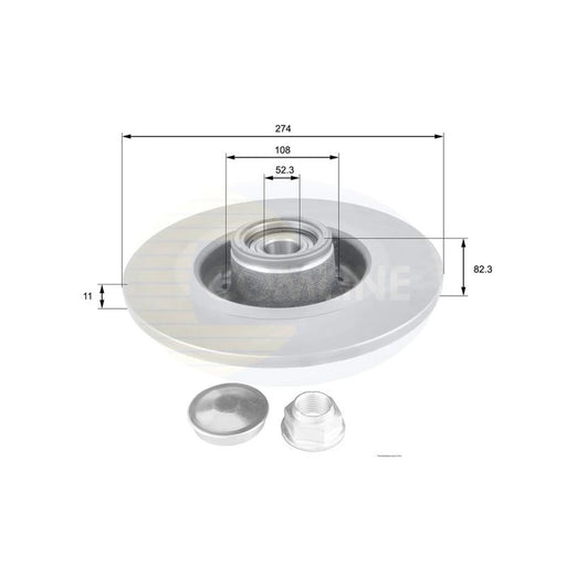 Comline 2 x Rear Brake Discs ADC1560