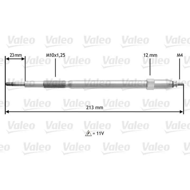 Valeo Diesel Engine Glow Plug 345221