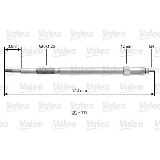 Valeo Diesel Engine Glow Plug 345221