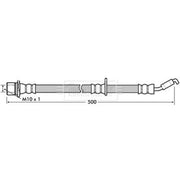 Borg & Beck Brake Hydraulic Hose Line Front Left BBH7344
