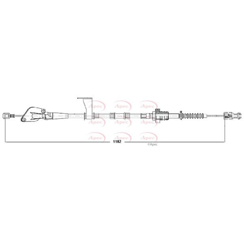 Apec Clutch Control Cable Pull CAB5035