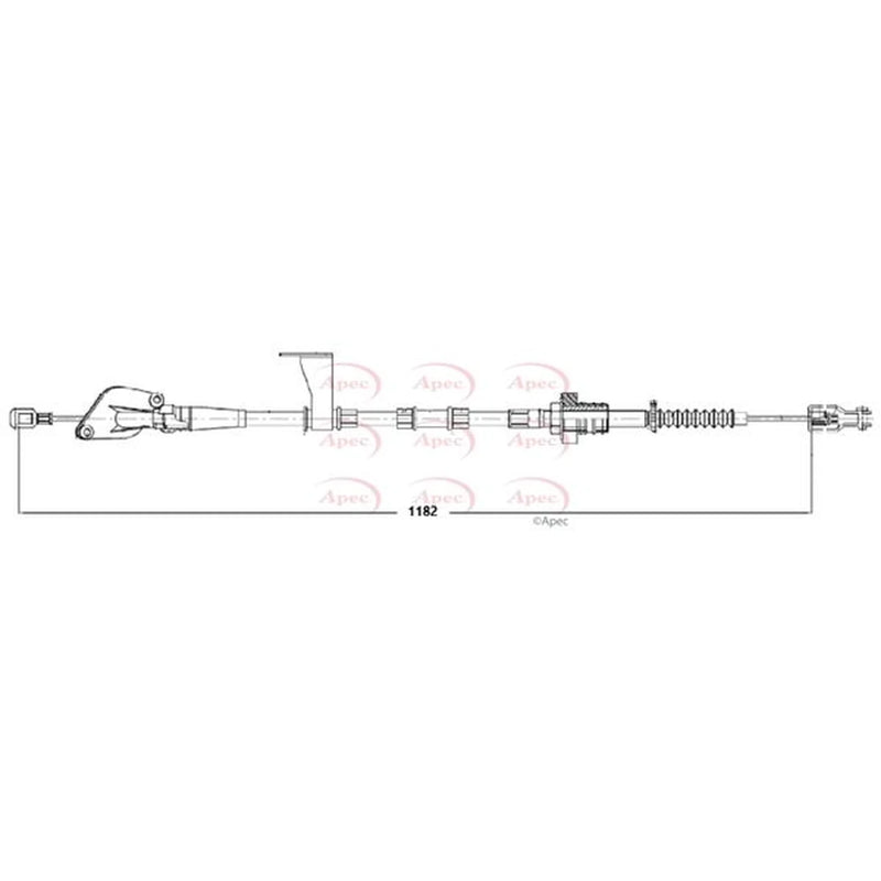 Apec Clutch Control Cable Pull CAB5035