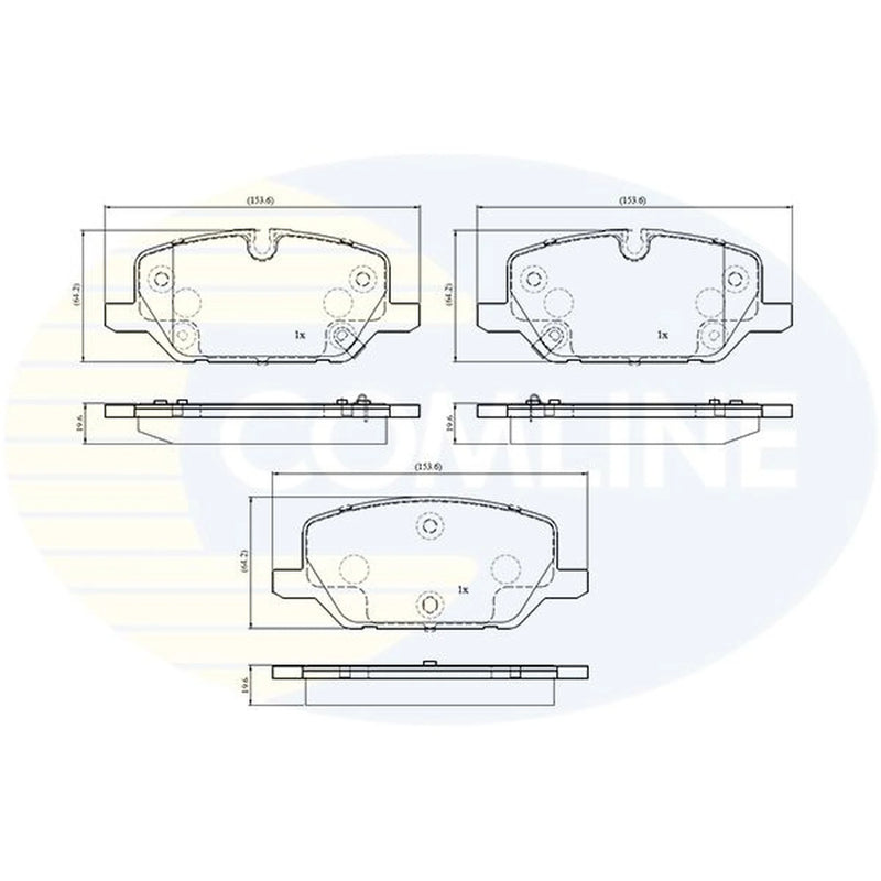 Comline Front Brake Pad Set CBP34025