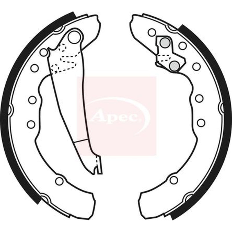 Apec Brake Shoe Set Axle Kit SHU498