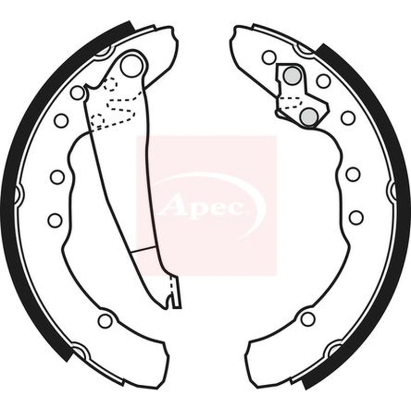 Apec Brake Shoe Set Axle Kit SHU498