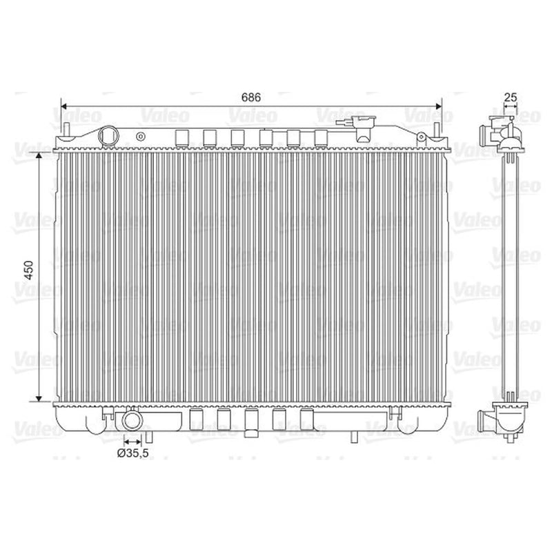 Valeo Engine Radiator 701611