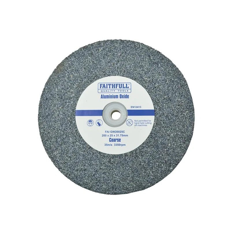 Faithfull General Purpose Grinding Wheel 200 x Coarse Alox 20-25mm