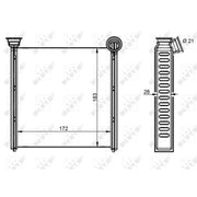 NRF Heater Matrix Core Heat Exchanger 54342