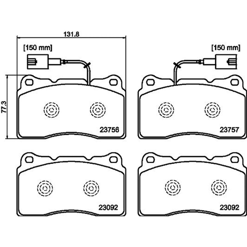 Mintex Front Brake Pad Set MDB3138