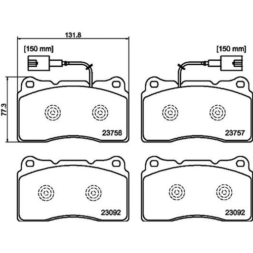 Mintex Front Brake Pad Set MDB3138