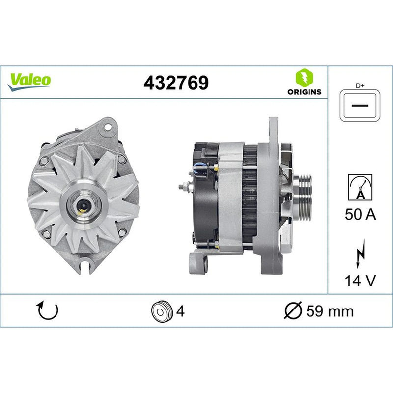 Valeo Car Alternator 12V 432769