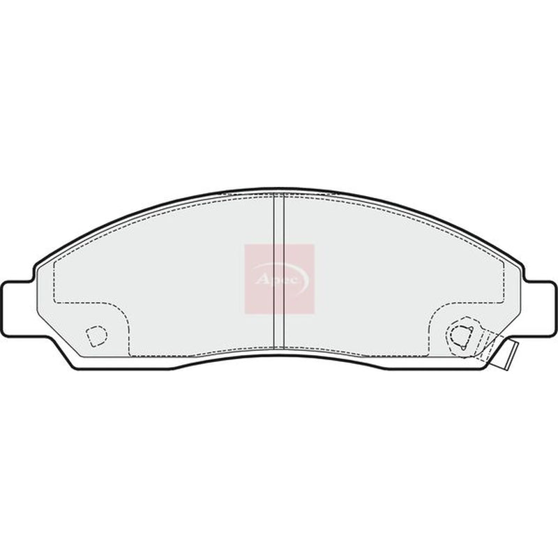 Apec Front Brake Pad Set PAD1640