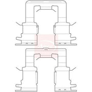 Apec Brake Pad Accessory Fitting Kit Rear KIT1149