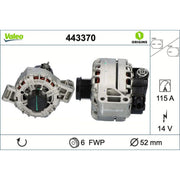 Valeo Car Alternator 12V 443370