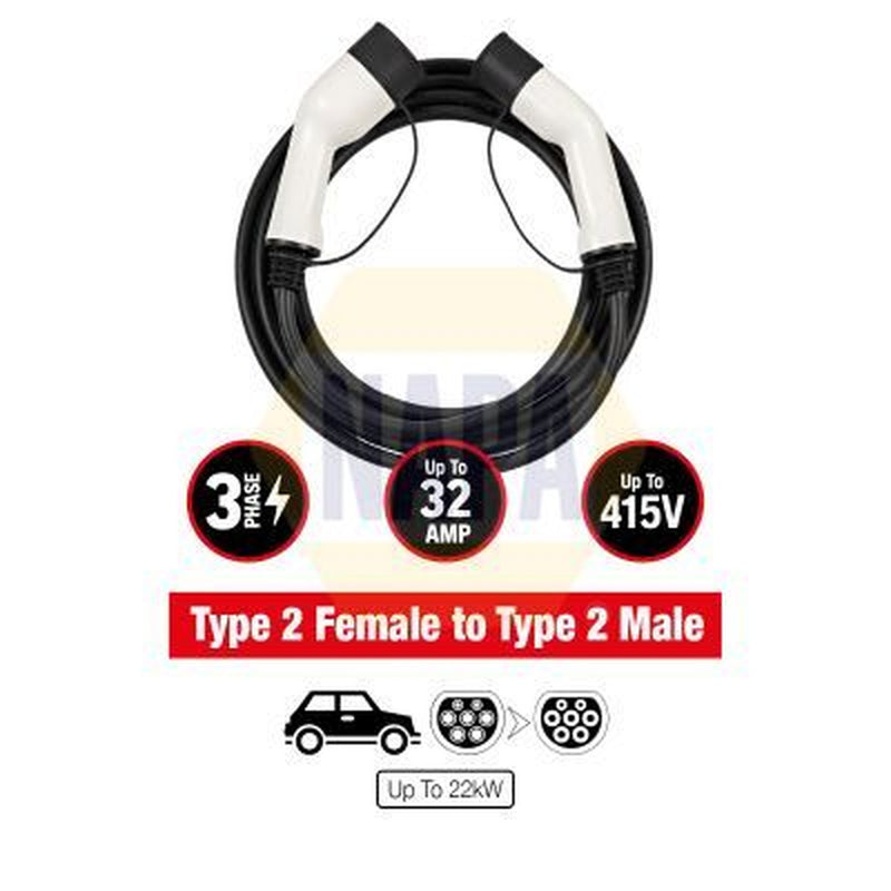 NAPA Electric Vehicle Charging Cable Charging plug type 2 NEC101