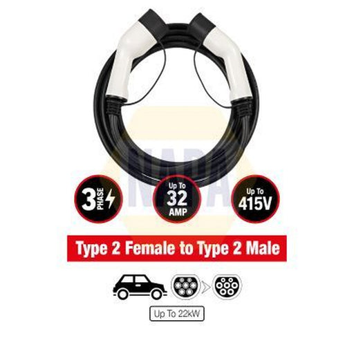 NAPA Electric Vehicle Charging Cable Charging plug type 2 NEC101