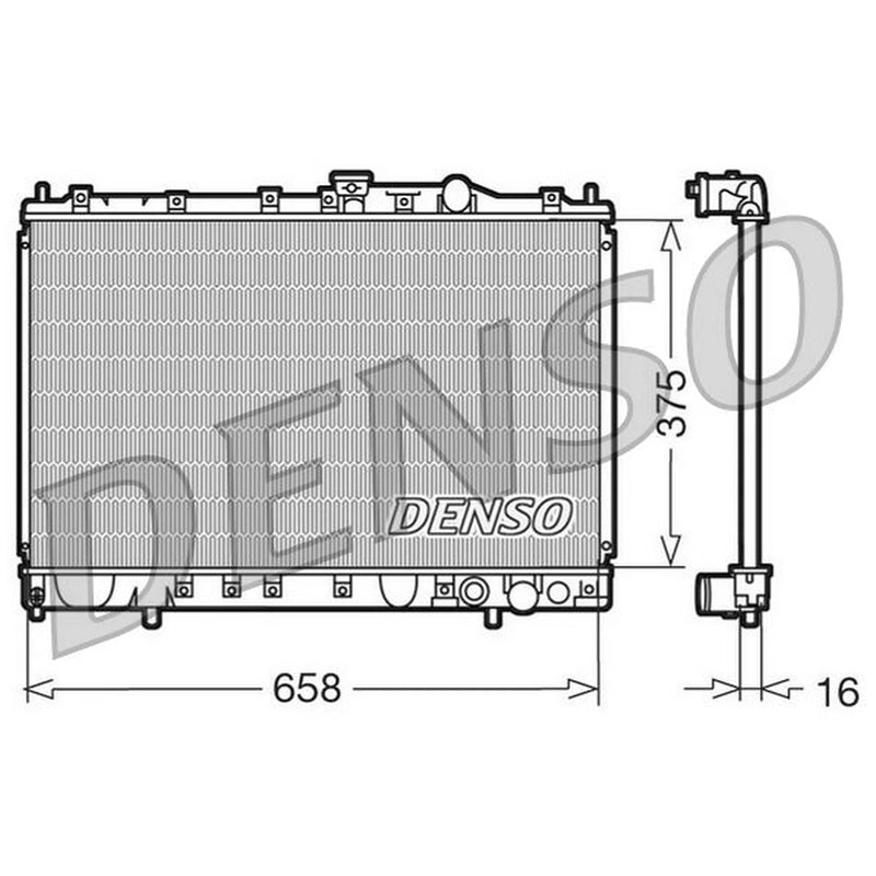 Denso Engine Radiator DRM45002