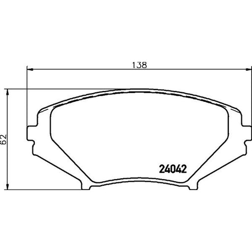 Mintex Front Brake Pad Set MDB2589