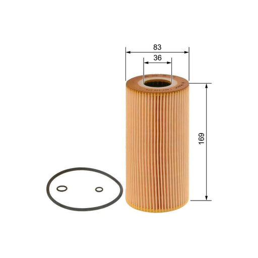 Bosch Car Oil Filter P9278 Fits Mercedes-Benz E E300 Tdi - 3.0 - 96-99 145742927 Bosch  - Town Parts