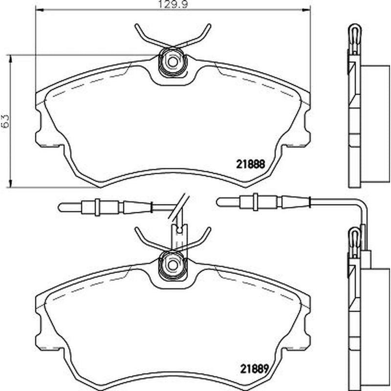 DON Front Brake Pad Set PCP1486