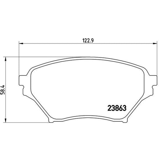 Brembo 4 x Front Brake Pad Set P49029