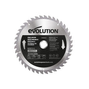 Evolution Fine Wood Mitre/Table Saw Blade 185 x 20mm x 40T - FW185TCT-40