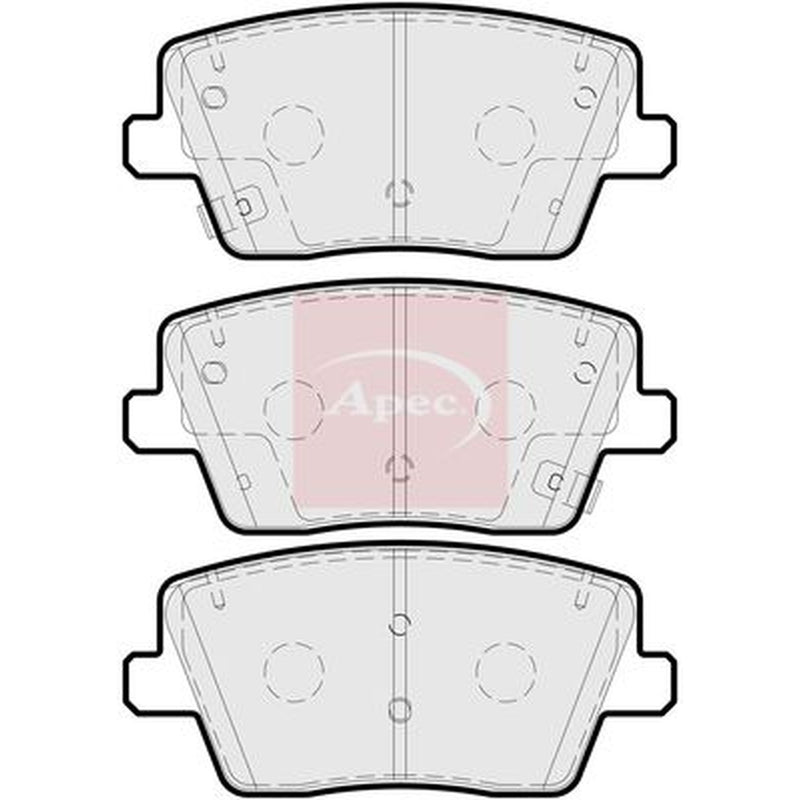 Apec Rear Brake Pad Set PAD2271