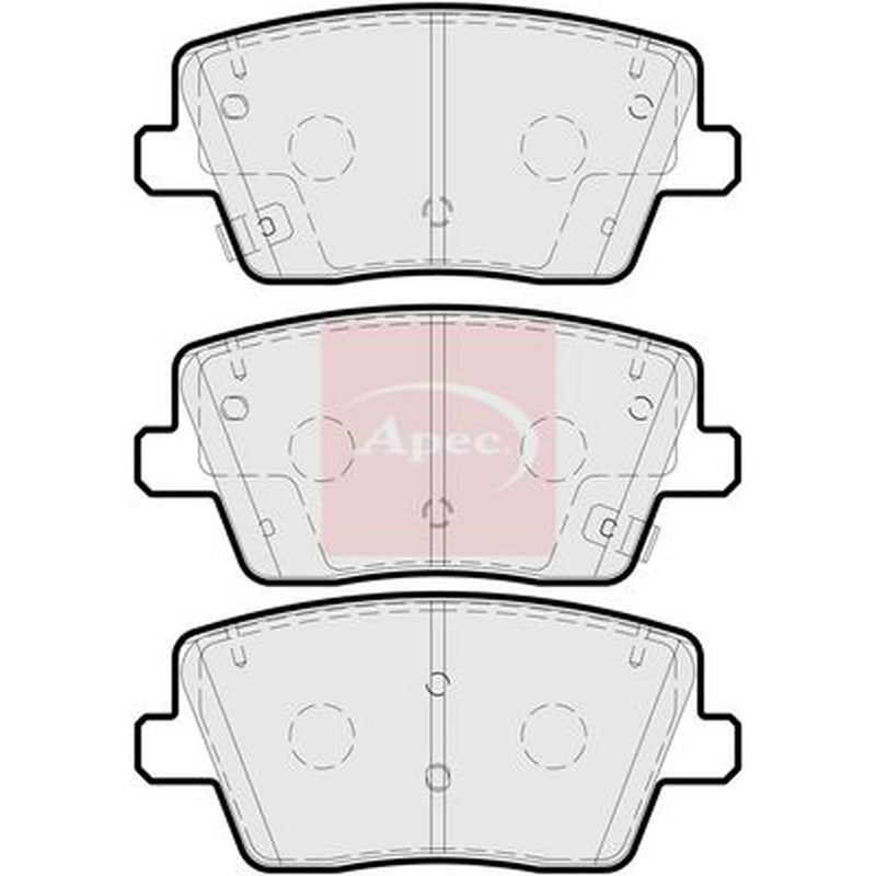Apec Rear Brake Pad Set PAD2271