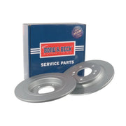 Borg & Beck 2 x Solid Rear Brake Discs BBD5418