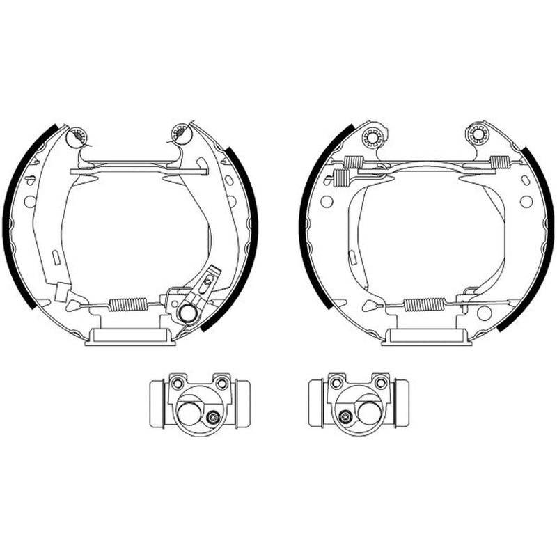 Mintex Brake Shoe Set Axle Kit MSP028
