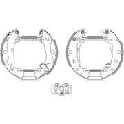 Mintex Brake Shoe Set Axle Kit MSP059