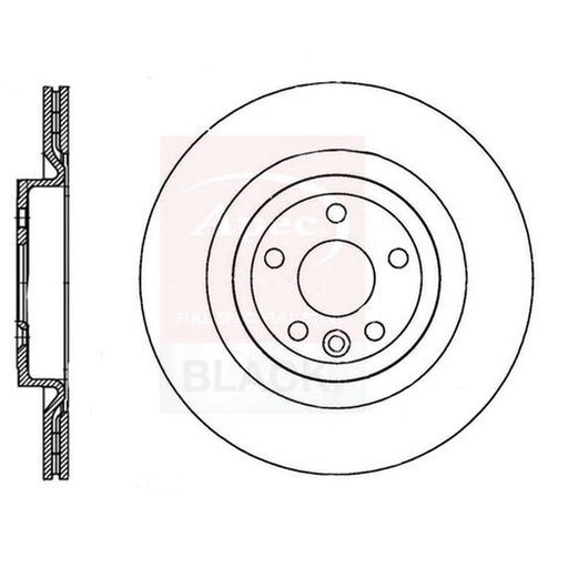 Apec 2 x Vented Rear Brake Discs DSK3405B