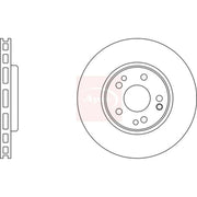 Apec 2 x Vented Front Brake Discs DSK929