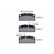 Textar Front Brake Pad Set 2473001