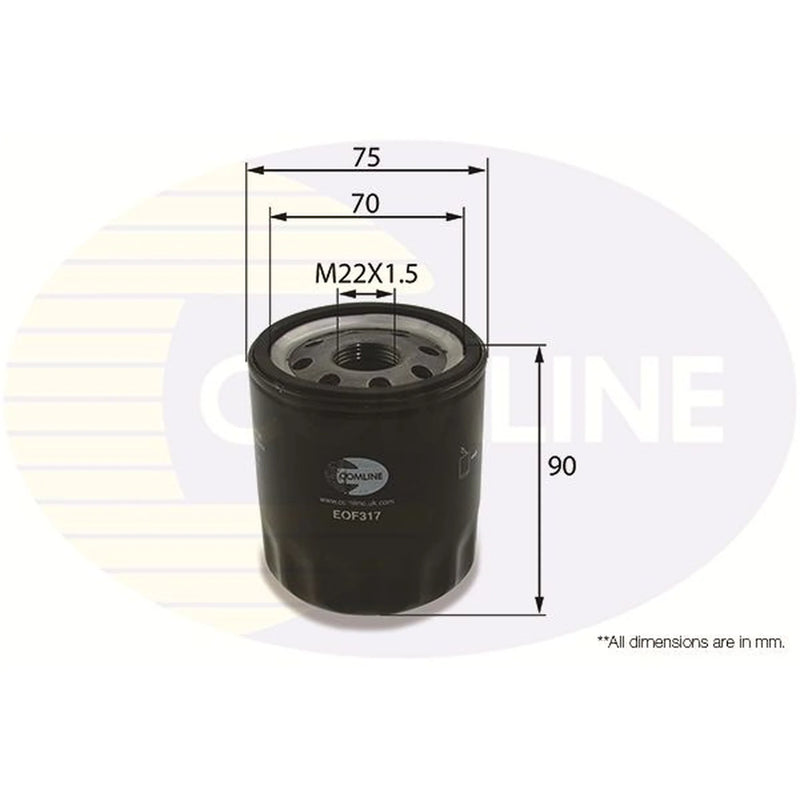 Comline Engine Oil Filter EOF317